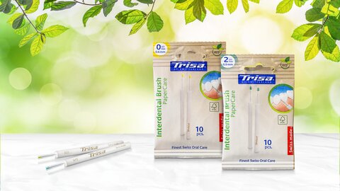 TRISA - sustainable interdental brushes made of paper | © TRISA - sustainable interdental brushes made of paper