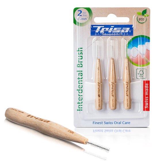 TRISA interdental brushes made of FSC-certified birch wood | © TRISA interdental brushes made of FSC-certified birch wood