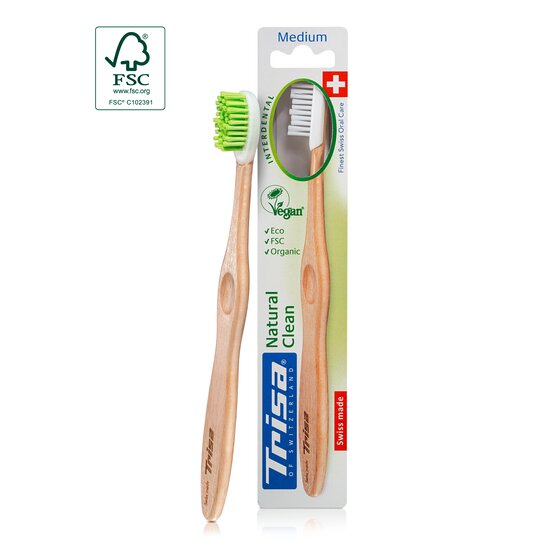 TRISA wooden toothbrush for adults | © TRISA wooden toothbrush for adults